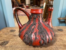 Vintage Rubin Ceramano Fat Lava Jug Tea Pot West German Pottery 60's RARE