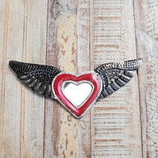 Mexican Tin Heart with Wings