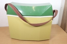 Vintage GIOVENZANA Cool Box Picnic Bag Drinks Cooler Italy 1960s Green Beige