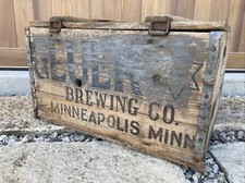Vintage Wooden Crate Gluek