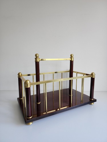 Antique magazine rack holder - rack,