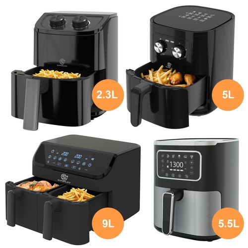 Superlex air fryer - superlex, 2.3l-9l