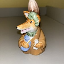 Coalport Figurine Basil Brush At Bedtime Bone China 1977 Ltd Ed 