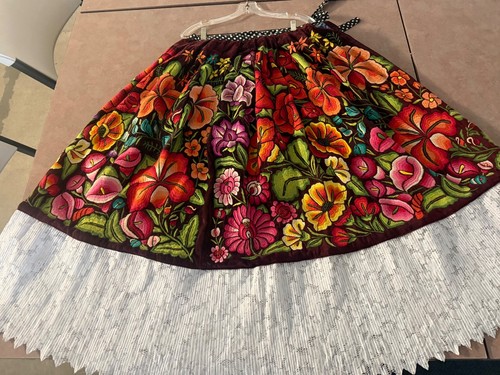 Traje tehuana mexican skirt - traje,