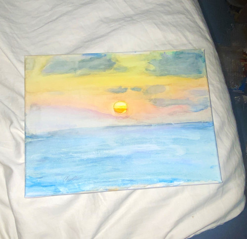 Signed impressionist seascape - impressionist,