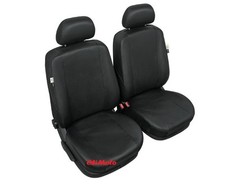 Black eco leather front - eco,