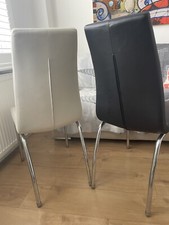 Dining Chairs Set of 2 White/