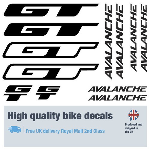 Avalanche bike decals with - gt,
