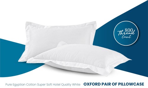 Oxford pillowcase cover - 2x,