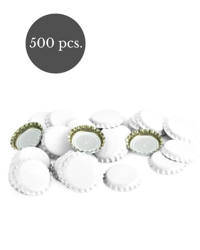 500 white crown caps 26mm - 500,