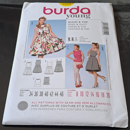 Burda young 7054 dress - young,