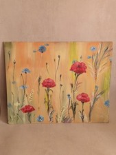Vintage Floral Poppy Field