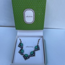 Stella and Dot Statement Rory Necklace Blue Collier Rory Blue in Box.
