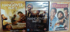 The Hangover Trilogy (DVD, 3-Film Set) – Parts I II III – UK – Very Good