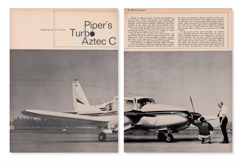 Piper aztec turbo aircraft - piper, c