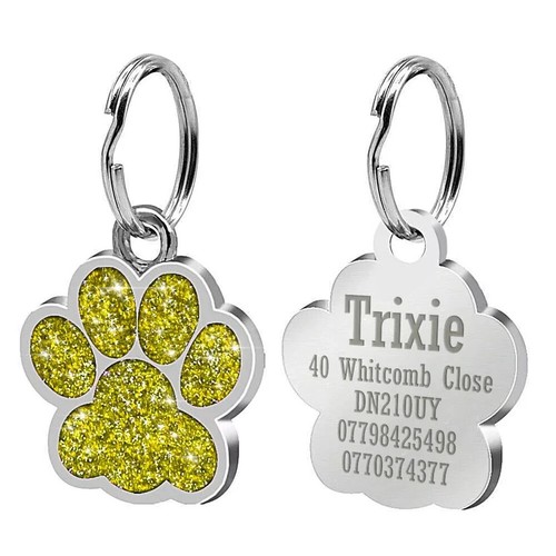 Engraved dog tag personalised - dog,