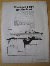 CHEROKEE 140'S GET THE BOOT CSE PIPER AIRCRAFT ILLUSTRATION 70 ADVERT A4 FILE 45