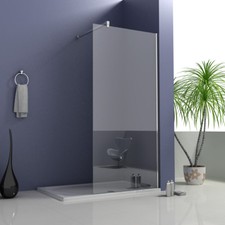 Aica wet room shower screen panel cubicle 8mm NANO glass 1850 1950 2000 walk in