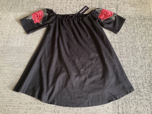 Bnwt boohoo bardot dress - boohoo, size