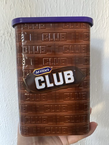 Mcvities club biscuit tin - biscuit,