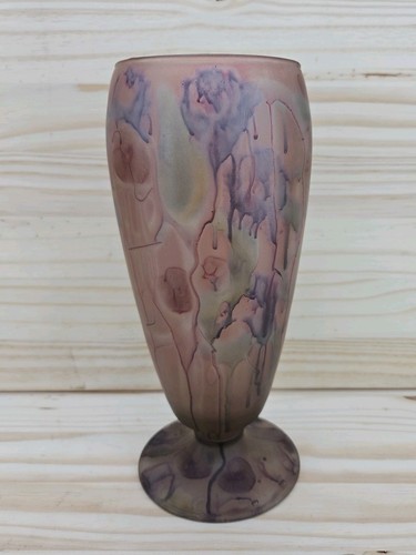 Art glass vase 5cm tall - glass, 25.5cm