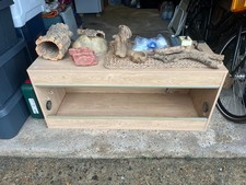 4ft Vivarium Setup (Inc. Glass) - Habistat Basking Heat Lamp - UVB Light + More!