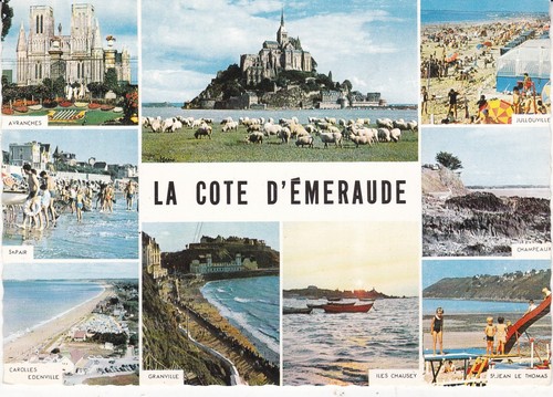 Cote emeraude france map and - map,