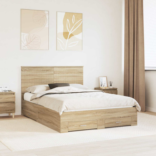Storage bed frame sonoma - frame,