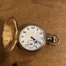 Gold Plated Half Hunter Pocket