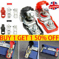 1Pair Leisure Battery Terminals Connectors Clamps Car Van Caravan Motorhome