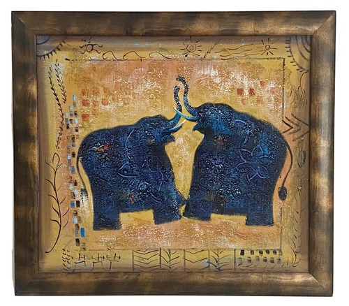 Original framed painting - painting, /
