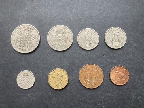 1950 set coins year - coins, a