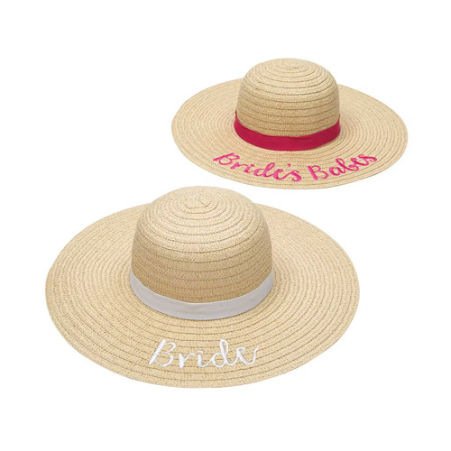 Bridal party sun hats pc - -, 6