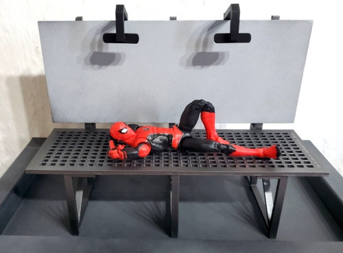 Rooftop billboard diorama - rooftop,