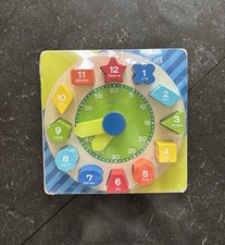 Wooden Teaching Clock and