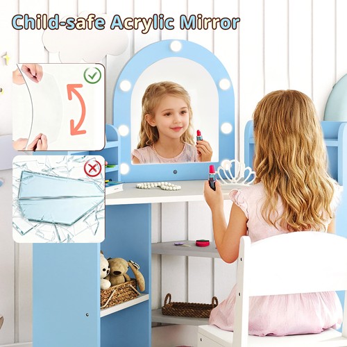 Corner vanity set - set, chair