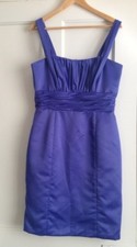 Alexia Designs Purple Pleat Bust Prom Evening Dress Bridesmaid Size 14 37"
