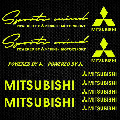 Mitsubishi decal neon - mitsubishi,