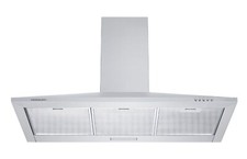 Cookology CH900SS/A Kitchen Extractor Fan | 90cm Chimney Cooker Hood in s/steel