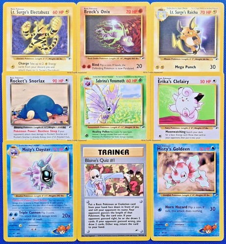 Pokemon gym heroes non holo - pokemon,