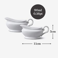 2x Traditional Porcelain Gravy