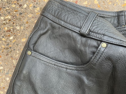 Ladies leather motorcycle