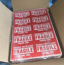 5000 Fragile This Way Up Handle With Care Stickers Labels Sheet (Sheets of 10)