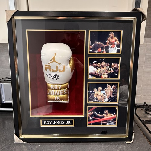 Roy jones autographed white - jones,