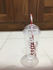Kimm & Miller Costa Coffee Iced Coffee Cup - Plastic Reusable Cup with straw