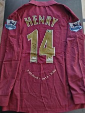 Arsenal 2005/06 Long Sleeve Home Shirt Signed By The GOAT Thierry Henry