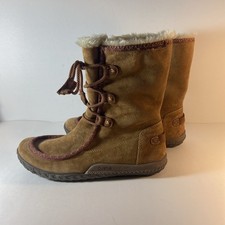 Cushe Clare Wp Tan Womens Casual Dress Boots Size 11 Lace Up Faux Fur Lined