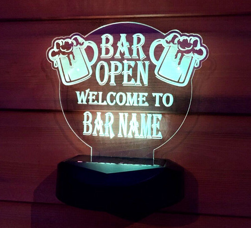 Mancave bar open solar - mancave, light