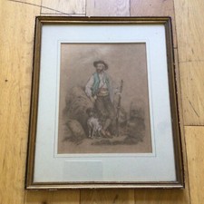 Old Vintage Antique Framed