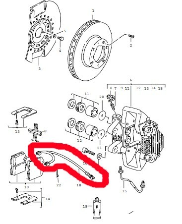 Brake sensors for porsche 964 - brake,